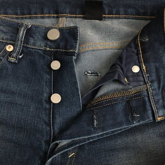 & Denim slim straight dark blue size 32 - Picture 4 of 5